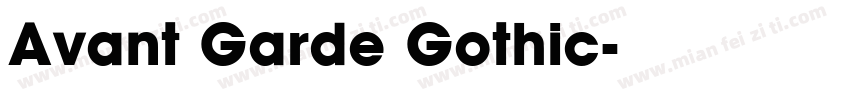 Avant Garde Gothic字体转换